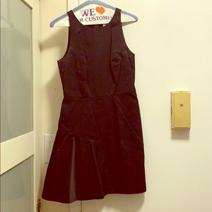 Milly short black sleeveless dress